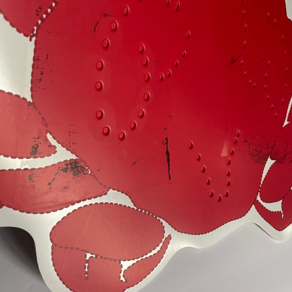 Crab shaped vinyl foam backed placemats sea critter ocean seafood red set of 4 - Picture 7 of 10